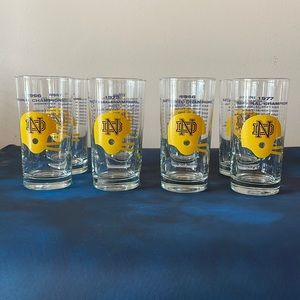 Vintage Notre Dame Highball Glasses